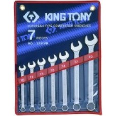 Набор ключей комбинированных KT-1207MR: 10-19мм 7пр. KING TONY 