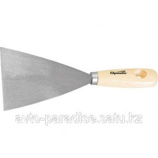 Шпательная лопатка из нержавеющей стали, 80 мм, деревянная ручка SPARTA