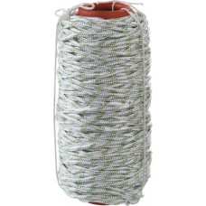 Плетёный капроновый 16-прядный фал с капроновым сердечником, диаметр 6мм, бухта 100м, 650кгс СИБИН 
